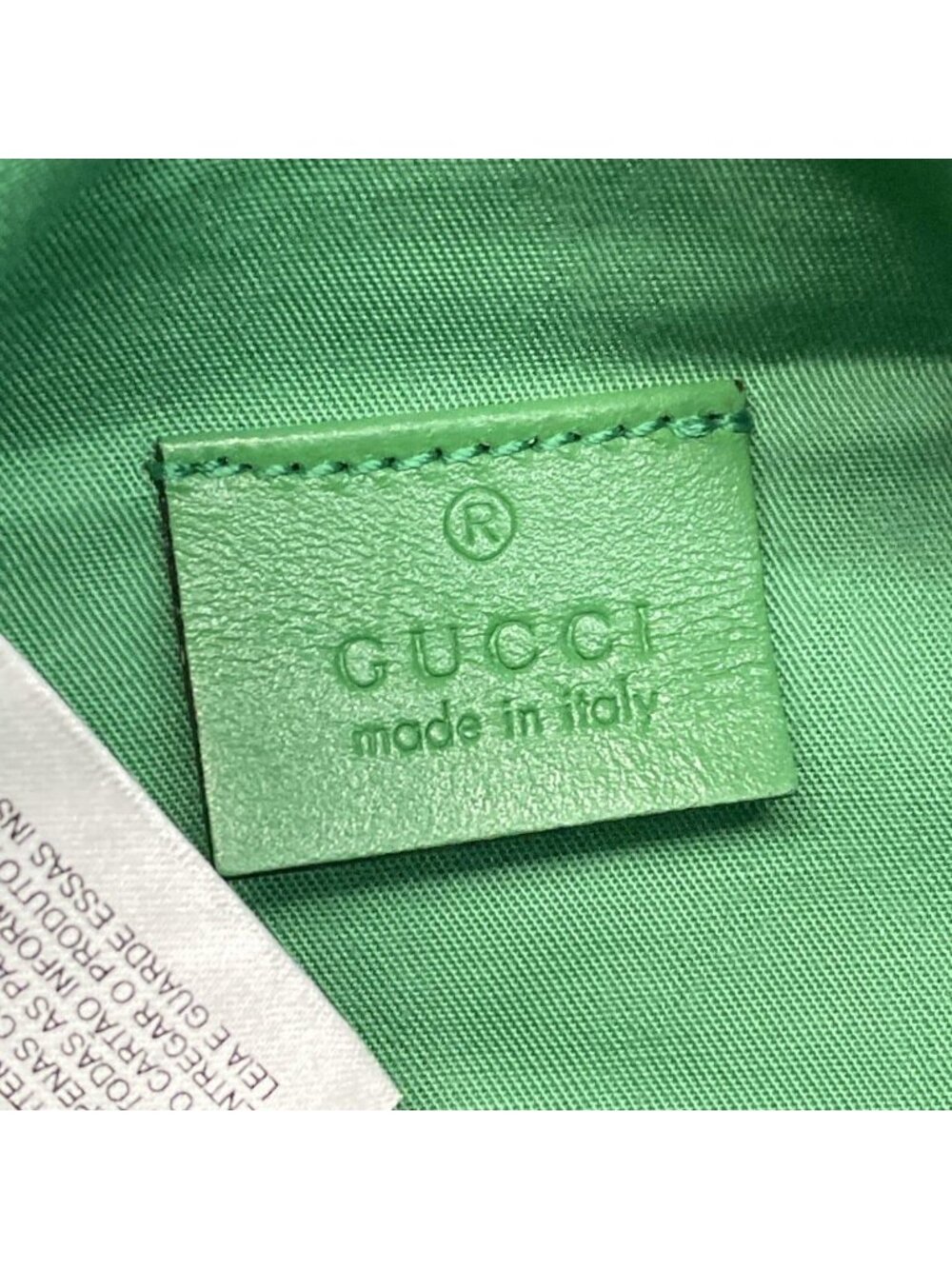 Gucci Waist Pouch Interlocking Children's Belt Bag Green Ivory Collection - Picture 7 of 10